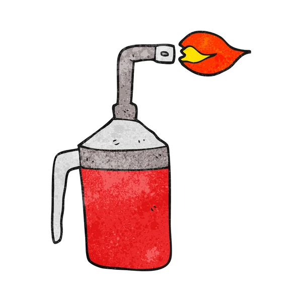 Torche de coup de dessin animé texturé — Image vectorielle