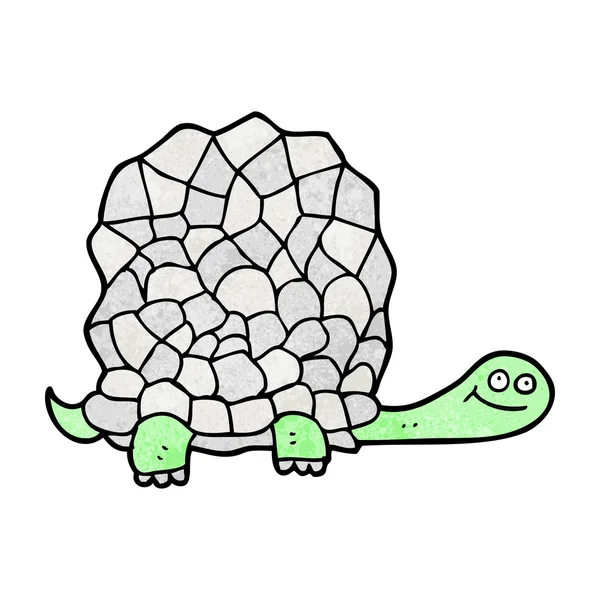 Tortuga de dibujos animados texturizada — Vector de stock