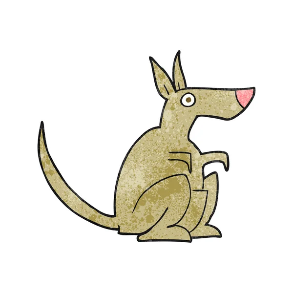 Textured cartoon kangaroo — Stock Vector
