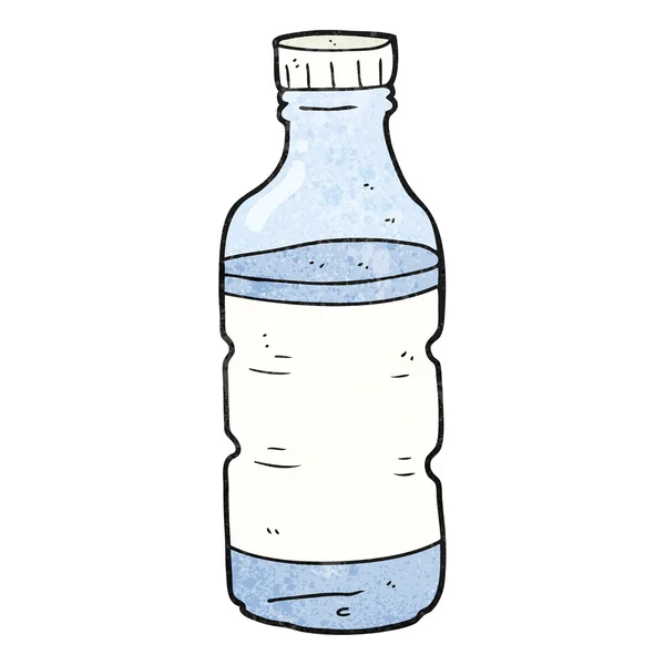 Текстурированная бутылка мультяшной воды — стоковый вектор