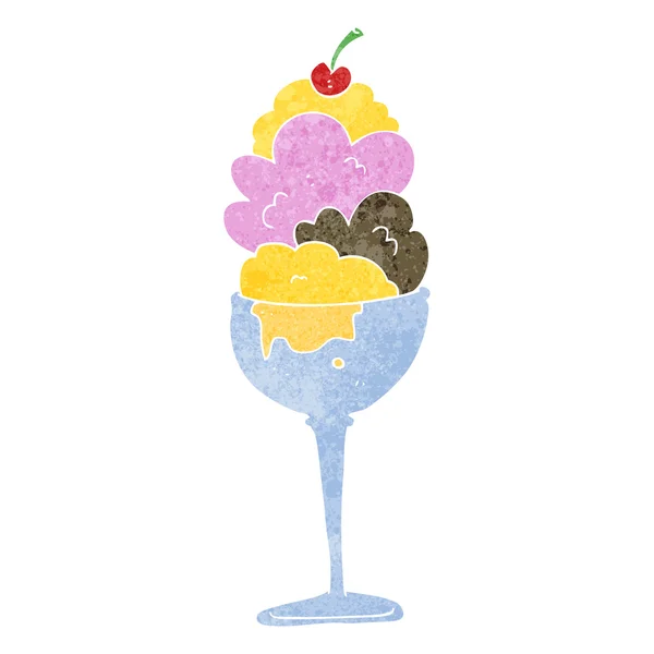 역본 만화 아이스크림 — 스톡 벡터