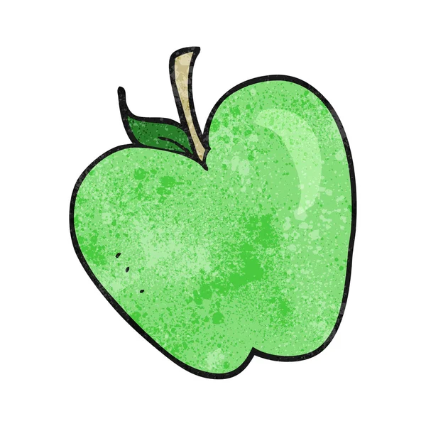 Pomme dessin animé texturé — Image vectorielle