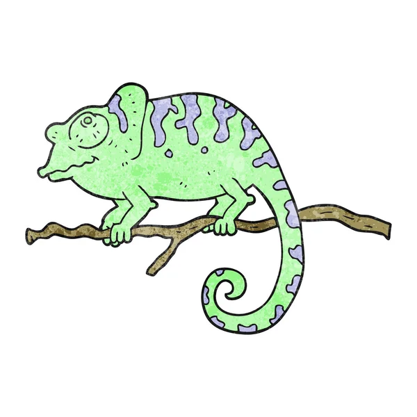 Dekorativní kreslená chameleon — Stockový vektor