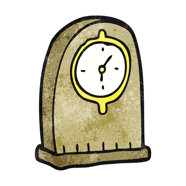 Reloj viejo de dibujos animados texturizado — Vector de stock