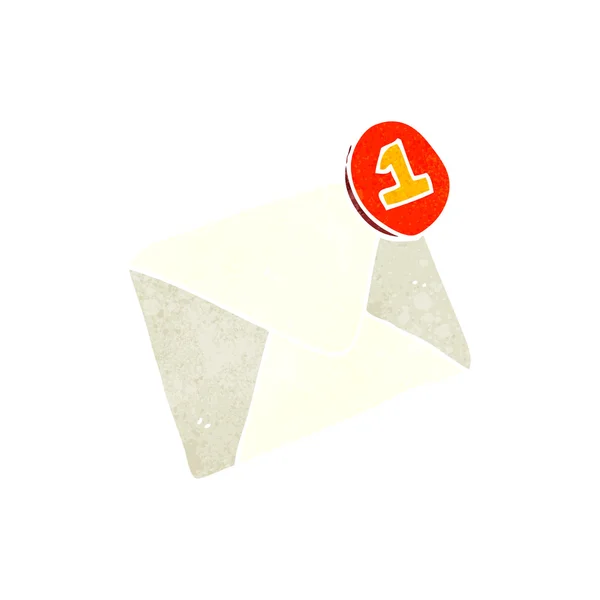 Ρετρό κινουμένων σχεδίων ηλεκτρονικό ταχυδρομείο — Διανυσματικό Αρχείο