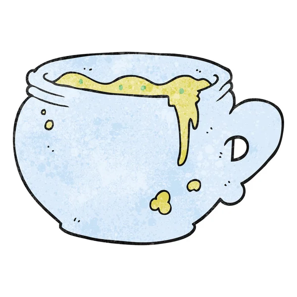 汤大纹理的卡通杯 — 图库矢量图片