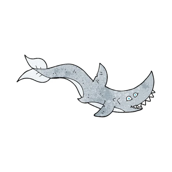 Requin dessin animé texturé — Image vectorielle