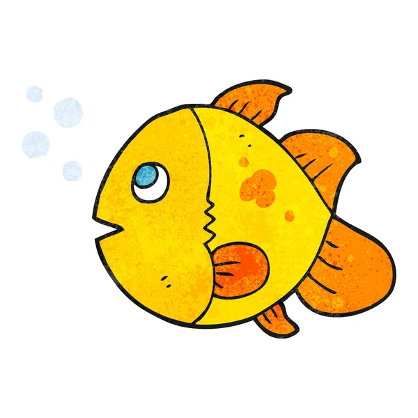 Peces de dibujos animados texturizados — Vector de stock