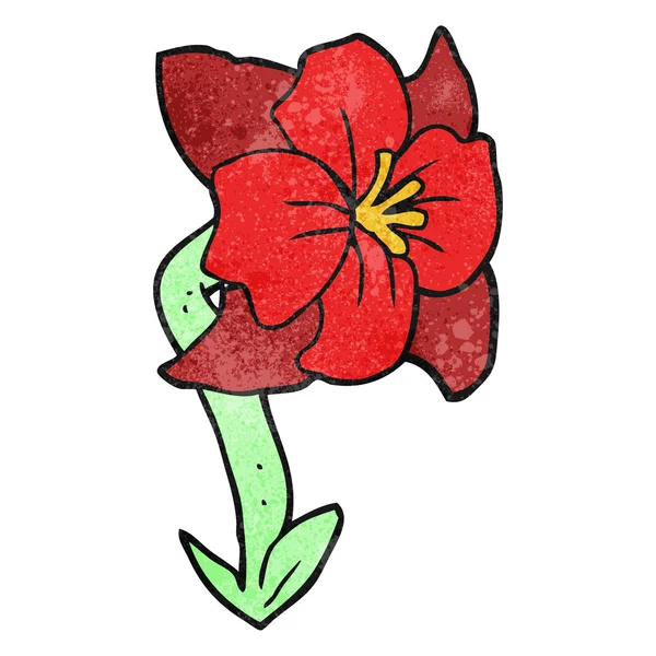 Textured cartoon flower — Stock Vector