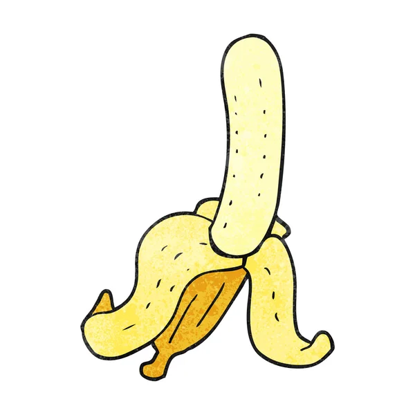 Getextureerde cartoon banaan — Stockvector