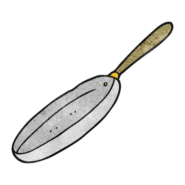 Textured cartoon frying pan — Stock Vector