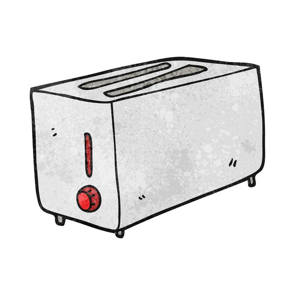 Текстурированный мультяшный тостер — стоковый вектор