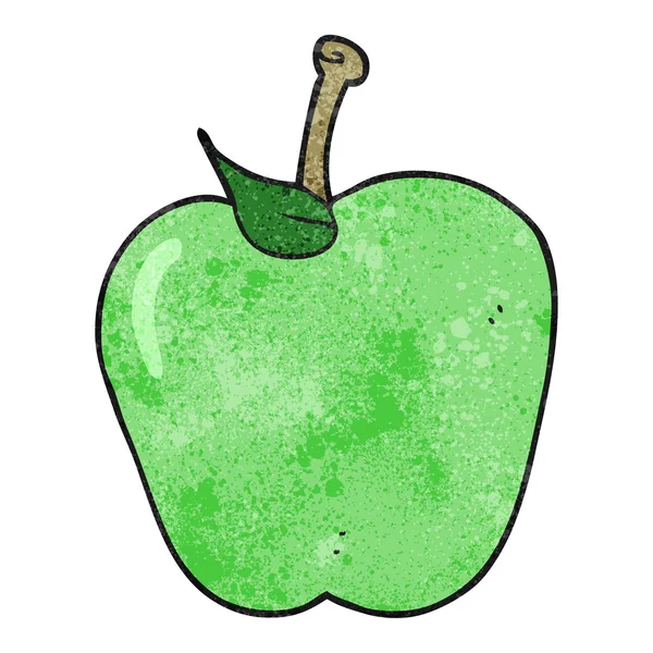 Texturerat cartoon apple — Stock vektor