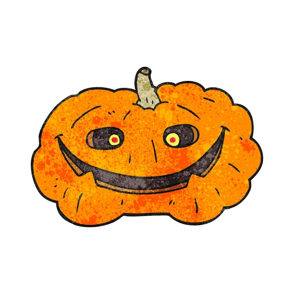 Textured cartoon pumpkin — Stock Vector