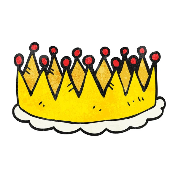 Texturerat cartoon crown — Stock vektor