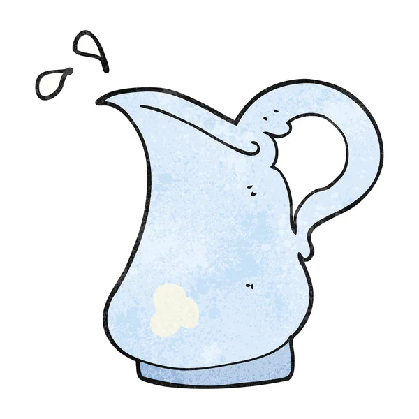 Textured cartoon milk jug — Stock Vector