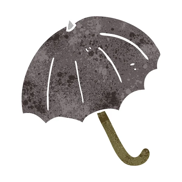 Ретро-мультяшный зонтик — стоковый вектор