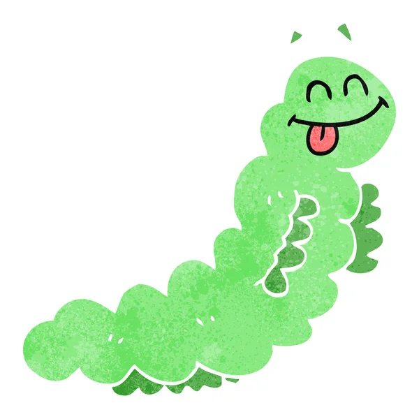 Retro cartoon caterpillar — Stockvector