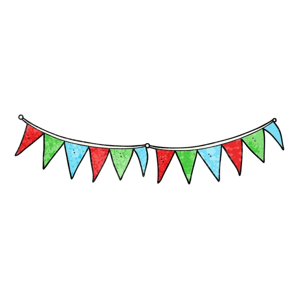 Cartoni animati bandiere bunting — Vettoriale Stock