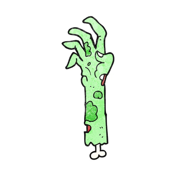 Getextureerde cartoon zombie arm — Stockvector