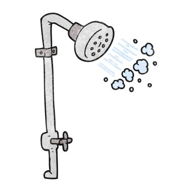 dokulu karikatür duş