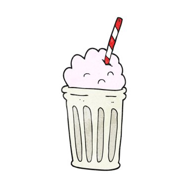 dokulu karikatür milkshake