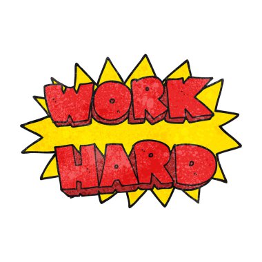 dokulu çizgi film iş zor sembolü