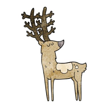 dokulu karikatür geyik