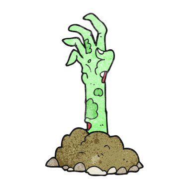 dokulu çizgi film zombi el yükselen zemin