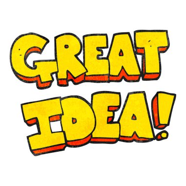 dokulu çizgi film harika fikir sembolü