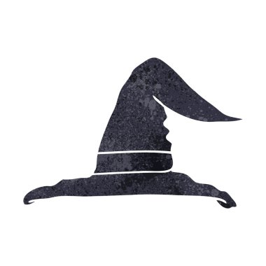 Retro karikatür cadı şapka