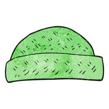 dokulu karikatür şapka