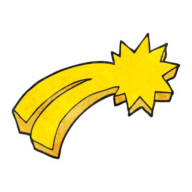 dokulu karikatür kayan yıldız