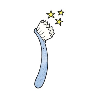 dokulu karikatür diş fırçası