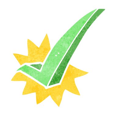 Retro karikatür kene sembolü