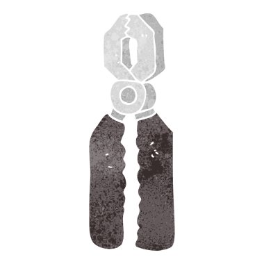 Retro karikatür pense