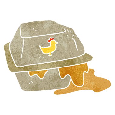 Retro karikatür yağlı paket Servisi