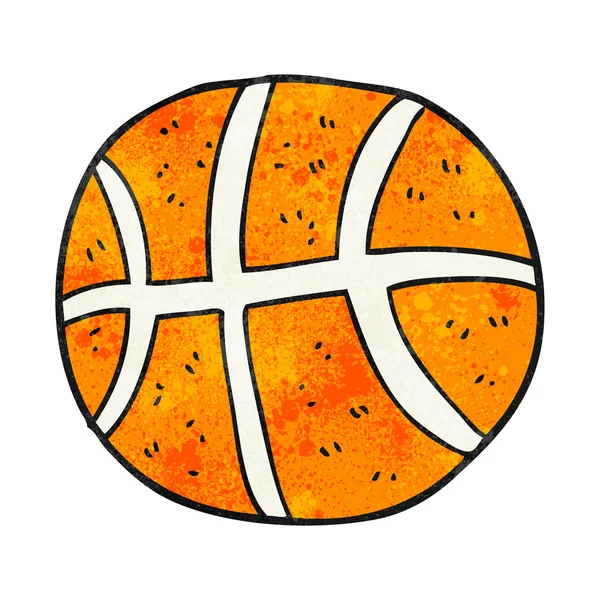 Dekorativní kreslená basketbal — Stockový vektor