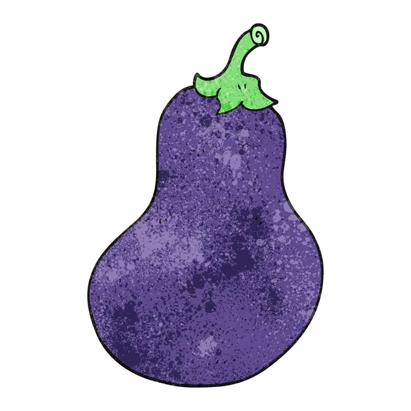 Textured cartoon eggplant — Stock Vector