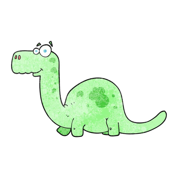 Textured cartoon dinosaur — Stock Vector