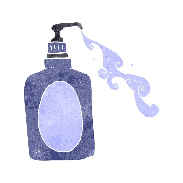 Rétro dessin animé savon à main éjacule — Image vectorielle
