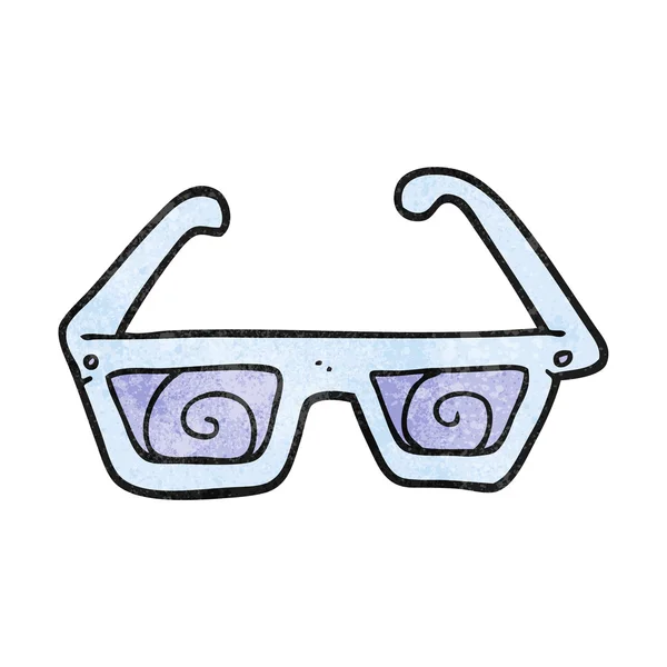 Gafas 3D de dibujos animados texturizados — Archivo Imágenes Vectoriales