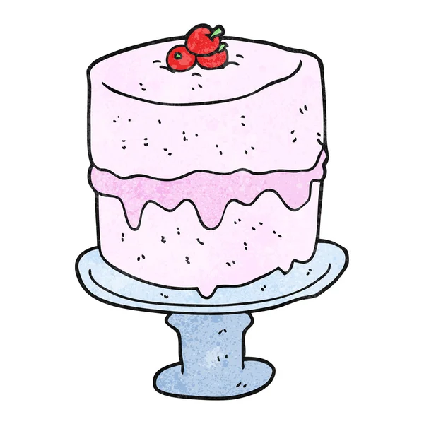 Textured cartoon cake — Stock Vector