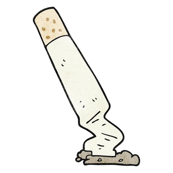 Texturerat cartoon cigarett — Stock vektor