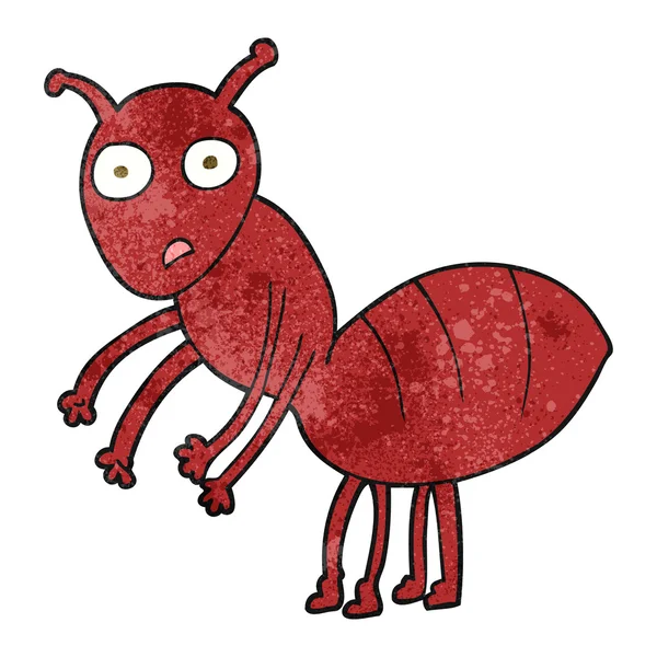 Getextureerde cartoon ant — Stockvector