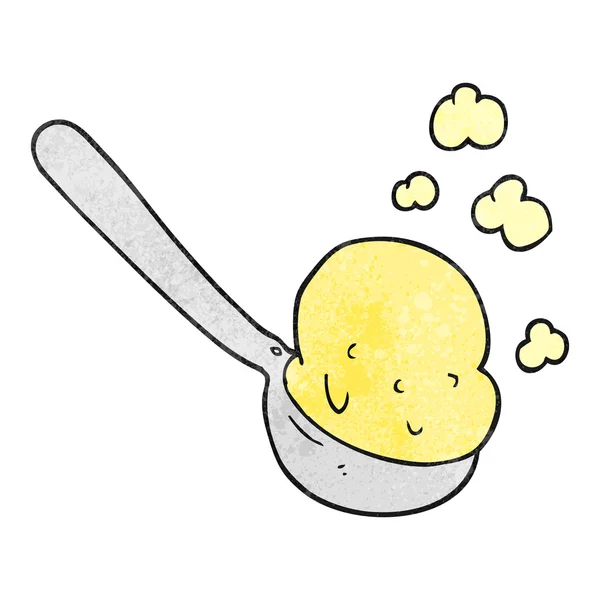 Cartoon scoop testurizzato di gelato — Vettoriale Stock