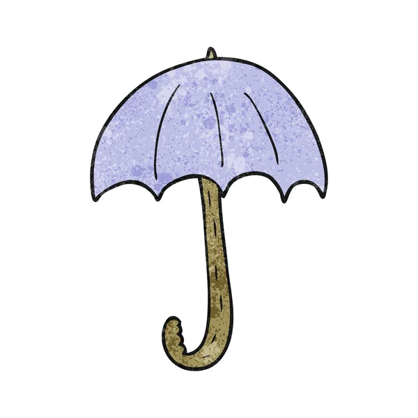 Deštník s texturou kreslený — Stockový vektor