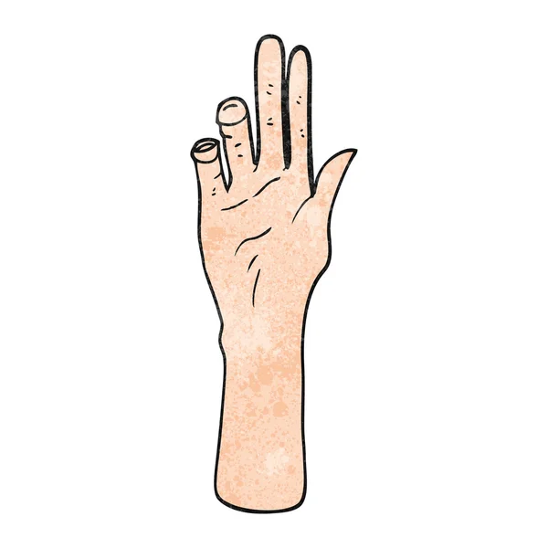 Текстурированная рука — стоковый вектор