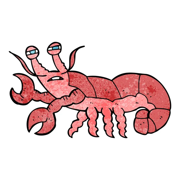 Textured cartoon lobster — Stock Vector