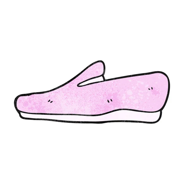 Textured cartoon slipper — Stock Vector